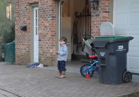 Dreirad mit Düsenantrieb von Papa