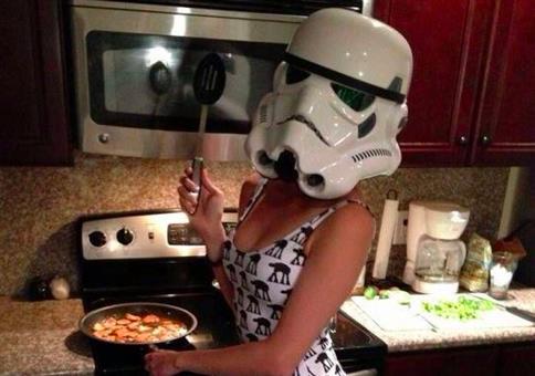 Stormtrooper in der Küche