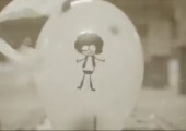 Daumenkino-Effekt mit platzenden Ballons