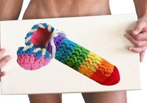 Rainbow Willy Warmer