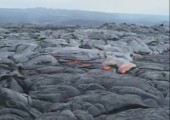 Lavafluss auf Hawaii in Zeitraffer