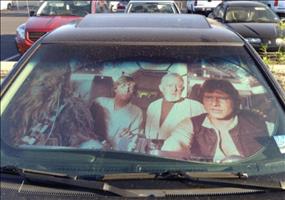 Star Wars Millennium Falcon Sonnenschutz Windschutzscheibe