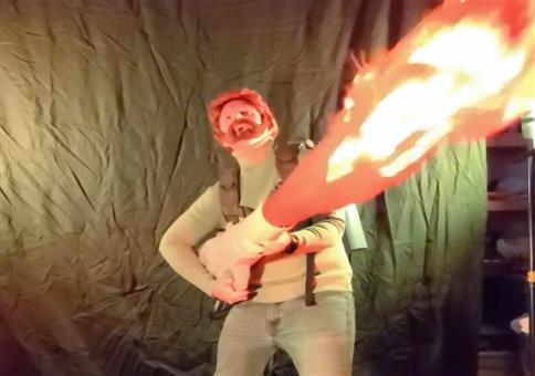 Flammenwerfer ohne Feuer