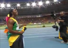 Kameramann Fail bei der IAAF in Moskau