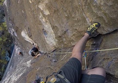 Als plötzlich der Freeclimber an dir vorbei zieht