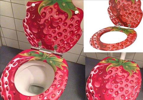 Erbeer WC Sitz mit Absenkautomatik