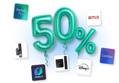 🧨 waipu Geburtstag mit 50% Rabatt – inkl. Netflix, Disney+