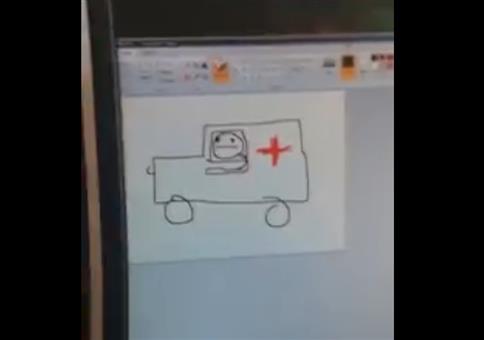 Kleiner Unfall in Paint