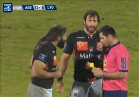 Gelbe Karte beim Rugby