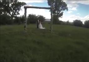 Hochzeitsfoto mit dem Quadrocopter