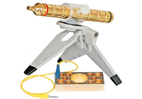 Urteilchen-Strahler vergoldet