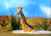Giraffe im Treibsand