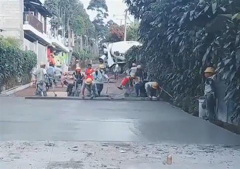 Vollidiot VS frischer Beton