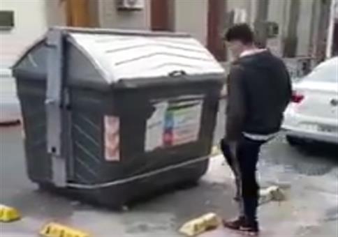 Mit Schmackes die Mülltonne auftreten