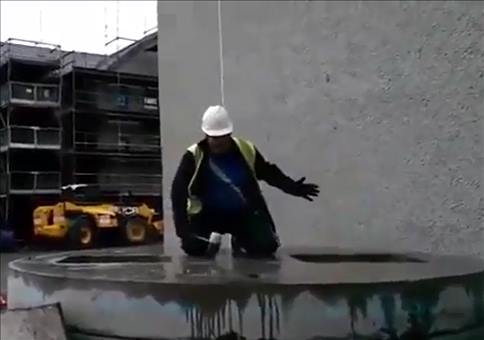 Langweile auf der Baustelle