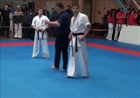 Schönes KO beim Karate