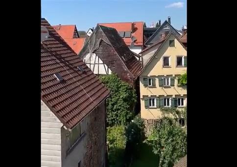 Schöner Blick über das gemütliche Örtchen