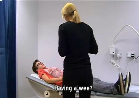 Warst du schon pinkeln?