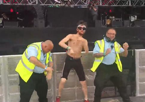 Wenn die Security mit abfeiert