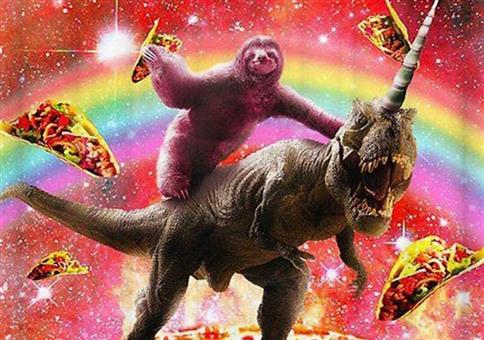 Faultier, T-Rex, Einhorn, Pizza und Taccos!