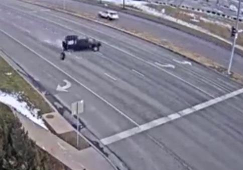 An der Kreuzung mal eben die Reifen verloren