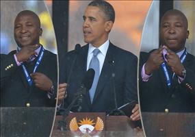 Fake Dolmetscher bei Trauerfeier Nelson Mandela