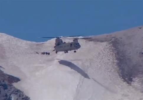 Krasse Hubschrauberrettung auf dem Mount Hood