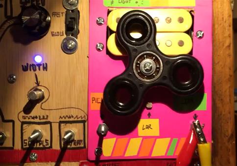 Ein Fidget-Spinner als analoger Soundgenerator