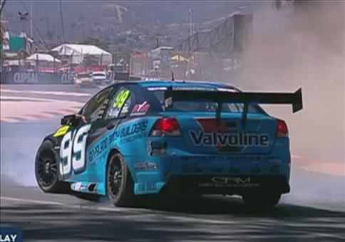 James Golding Dunlop V8 Supercar Crash