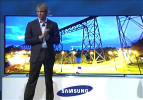 Michael Bay auf der Samsung Pressekonferenz auf der CES