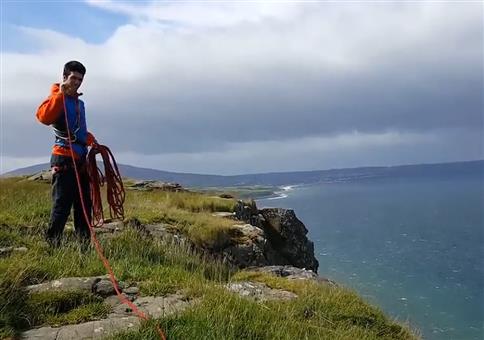 Schnell mal abseilen