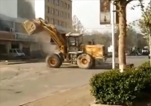 Baggerkampf in freier Wildbahn