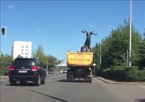 Riesen Rentier Transport