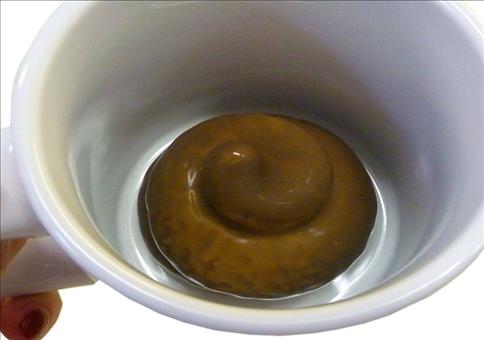 Da hat mir doch einer in meine Kaffetasse geschissen