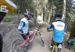 Schöne Downhill Strecke mit unerwartender Streckenführung