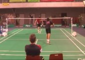 Beeindruckender Schlagabtausch beim Badminton