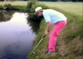 Besoffener Golfer