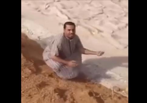Sandfluss in Saudi Arabien