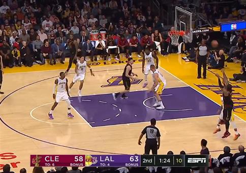 LeBron James und sein blinder Pass