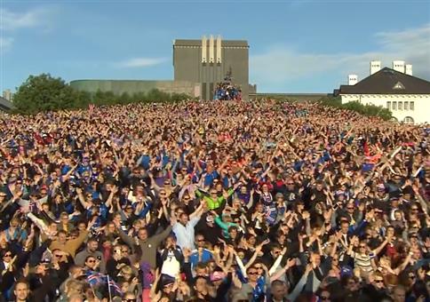 Die isländische Nationalmannschaft ist wieder zu Hause