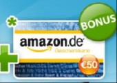 50€ Amazon Gutschein für 40€ bei Quicker