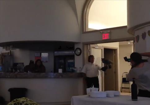 Eule auf Hochzeit fliegen lassen