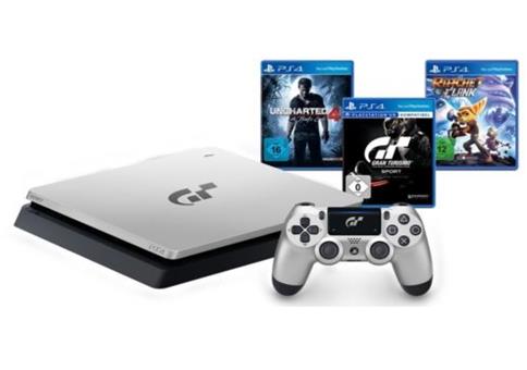 SONY PS 4 Limited Edition GT Sport & 4 Spielen für 269,99€