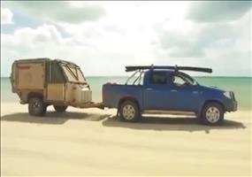 Voll ausgestatteter Camping Anhänger