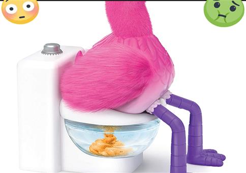 Scheißender Flamingo