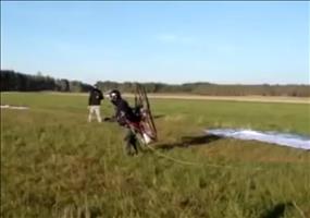 Paraglider beim Start