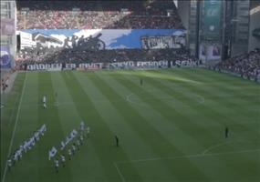 Fankurve beim Spiel FC Kopenhagen vs. Bröndby IF