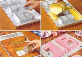 Flexible und verstellbare Backform