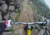 Mit dem Mountainbike Downhill - Extrem krasse Piste