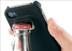 Schutzhülle für iPhone mit integriertem Flaschenöffner